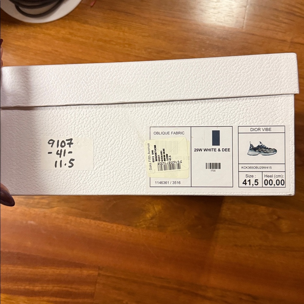 Dior woman’s Blue and White Patterned Sneakers - Picture 12 of 14